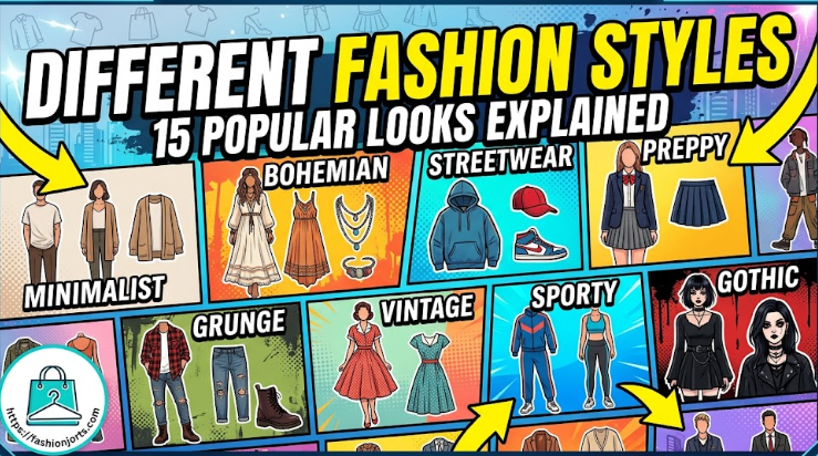 Different Fashion Styles: 15 Ways to Define Your Look