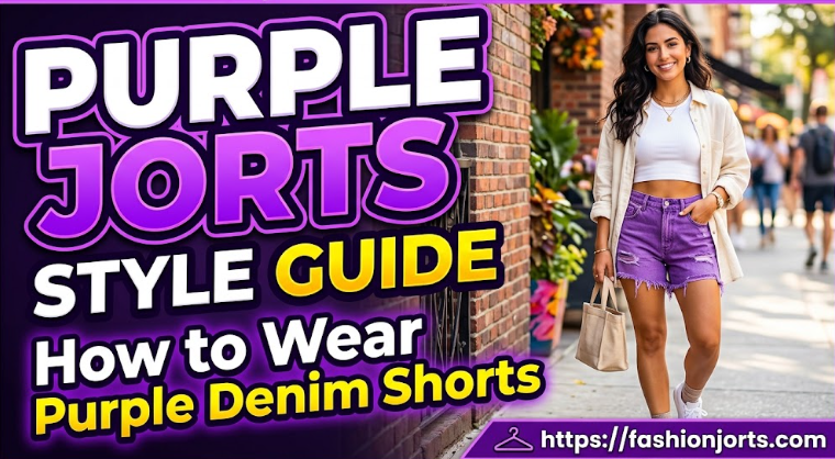 purple jorts