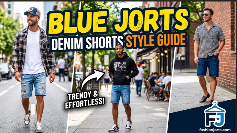blue jorts