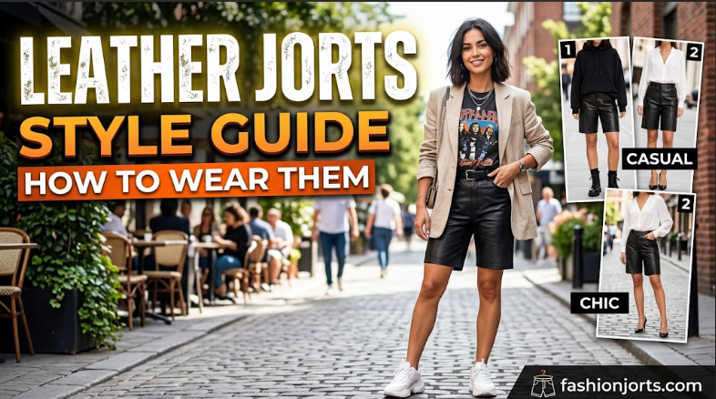 leather jorts