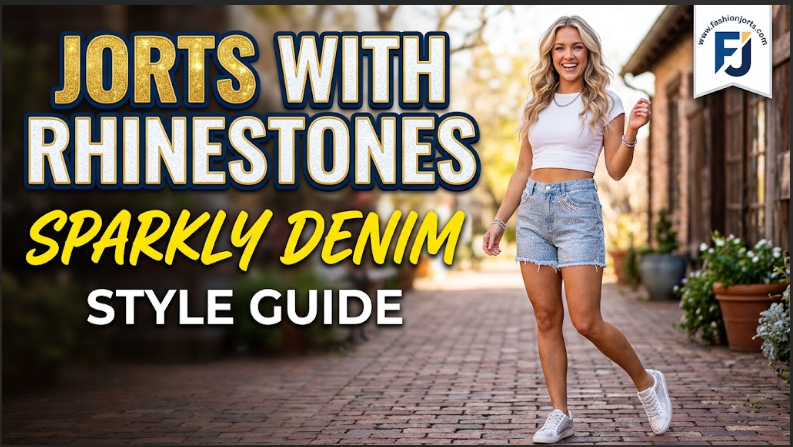 jorts with rhinestones